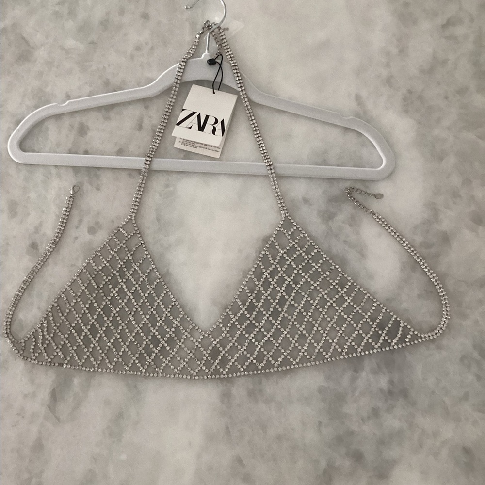 Zara Rhinestone Bra - Picture 2 of 5